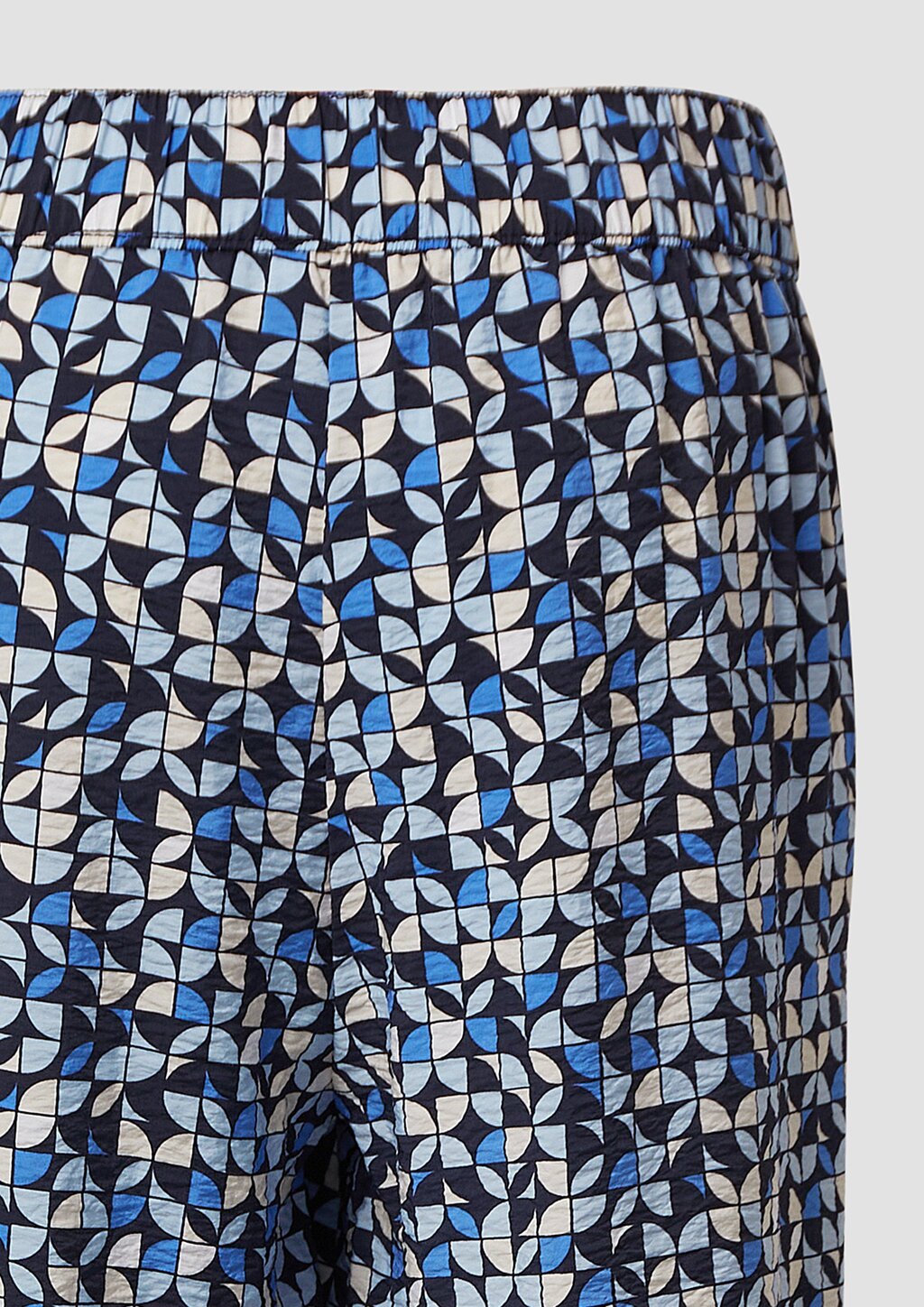 Strukturierte Culotte mit Elastikbund und Eingrifftaschen