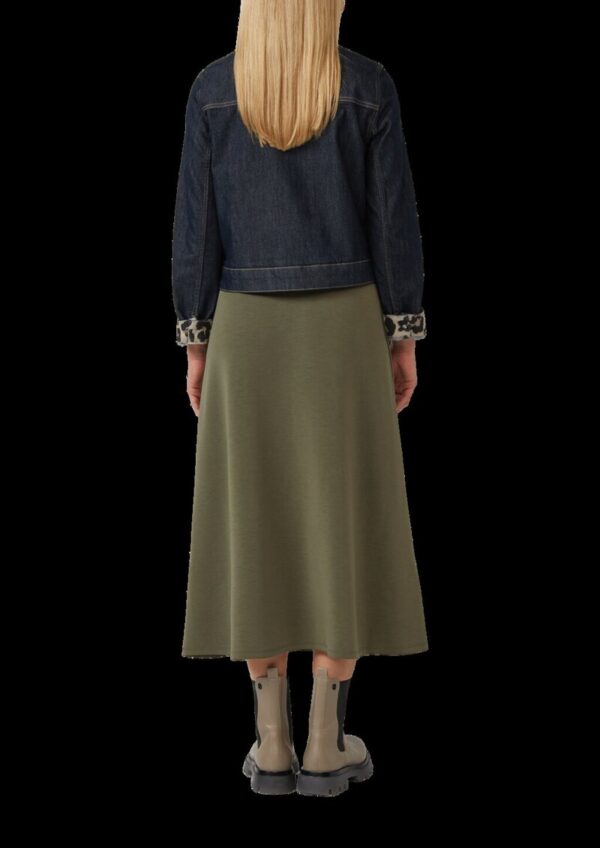 Jeansjacke mit Leo-Futter