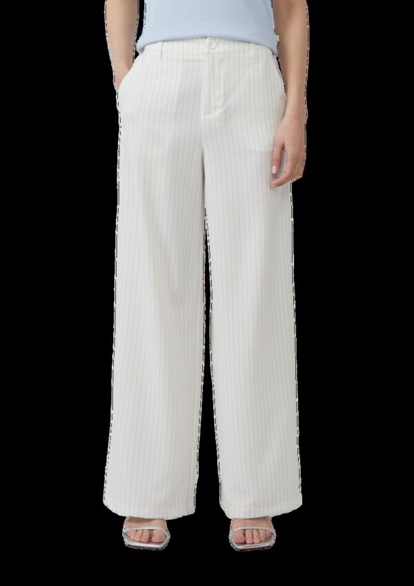 Nadelstreifen-Hose mit weitem Bein