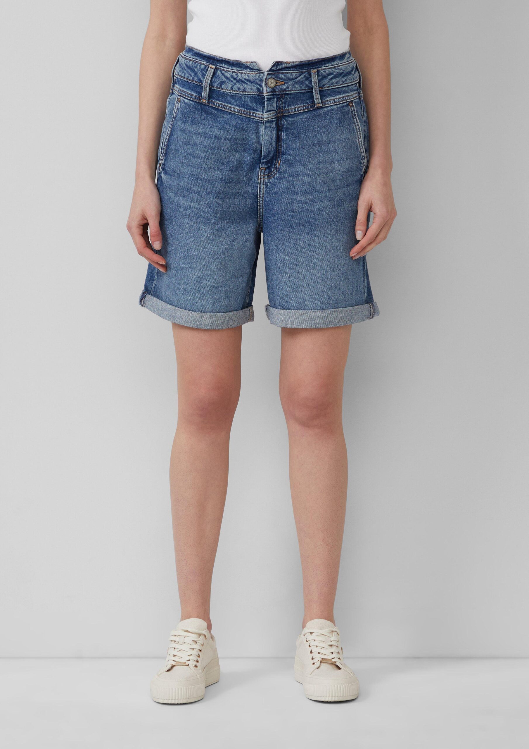 Bermuda-Jeans / Relaxed Fit / High Rise / Barrel Leg