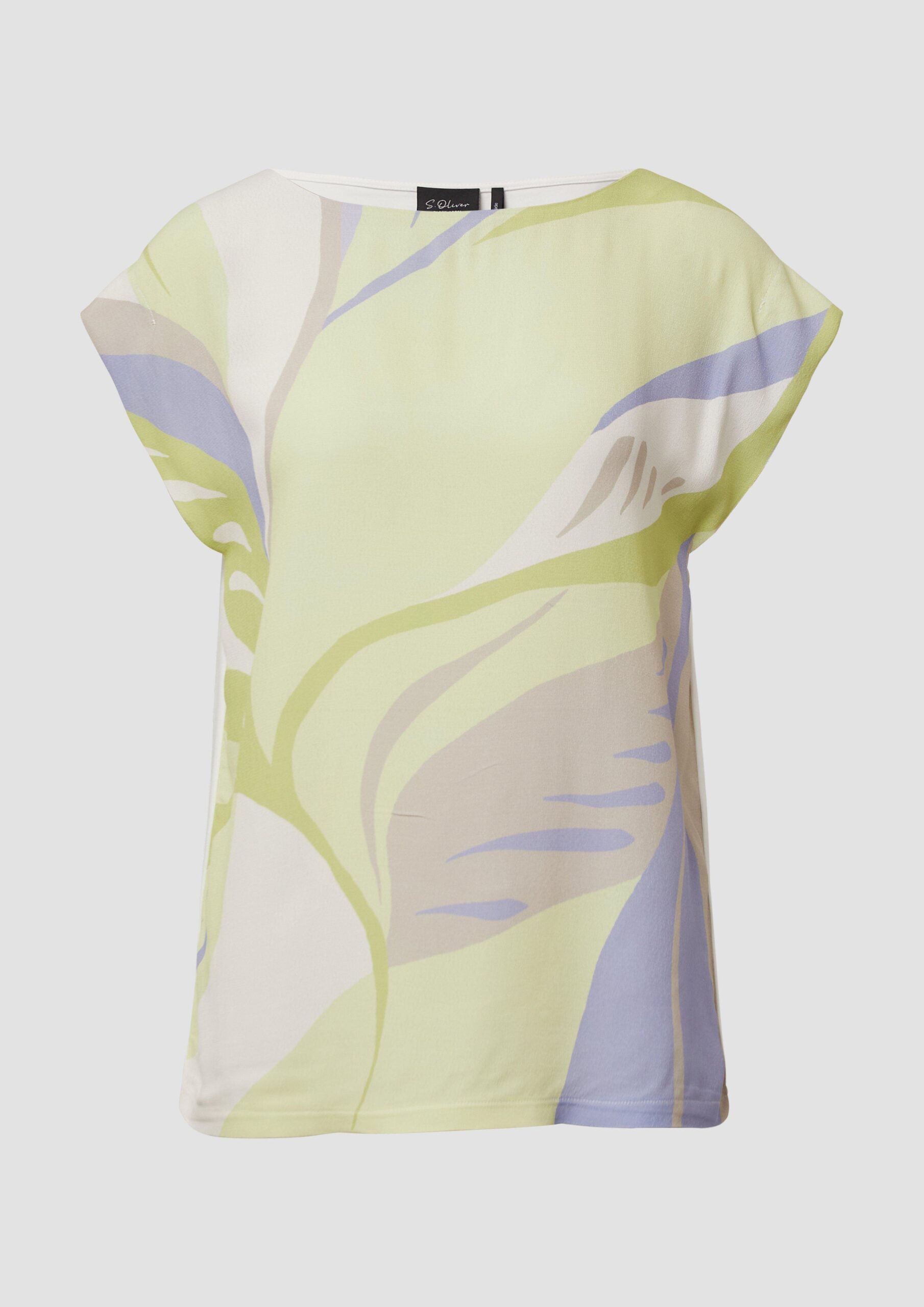 Ärmelloses Blusenshirt mit Frontprint