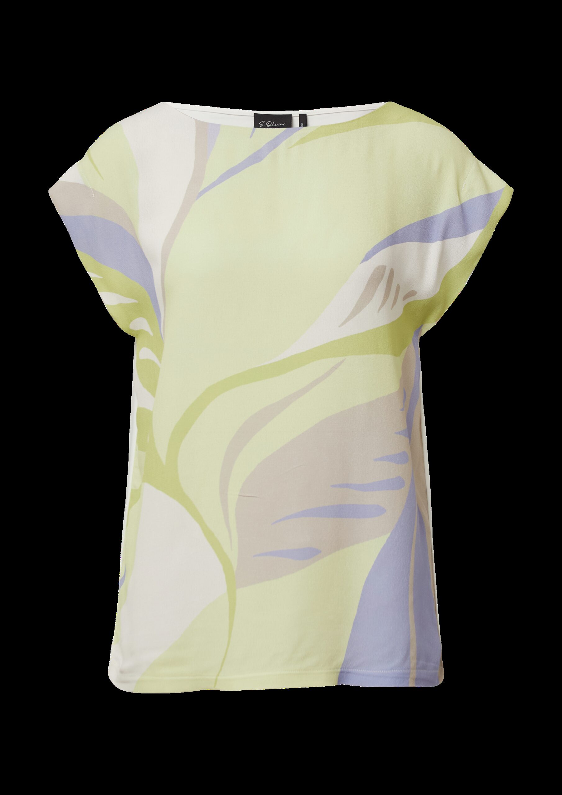 Ärmelloses Blusenshirt mit Frontprint