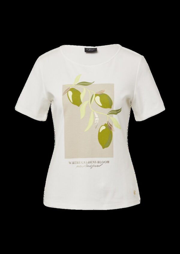 Baumwoll-T-Shirt mit Frontprint