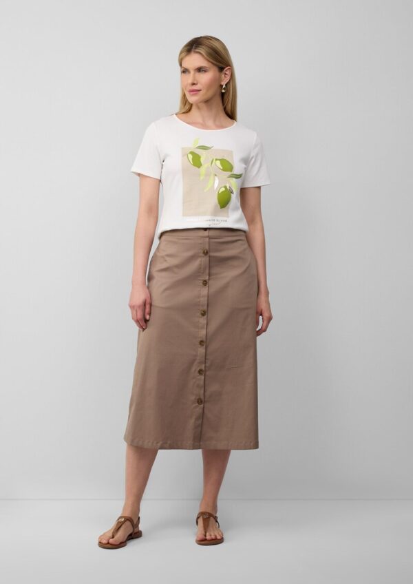 Baumwoll-T-Shirt mit Frontprint