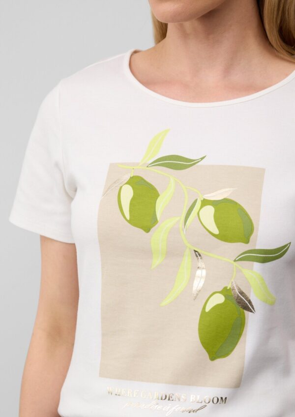 Baumwoll-T-Shirt mit Frontprint