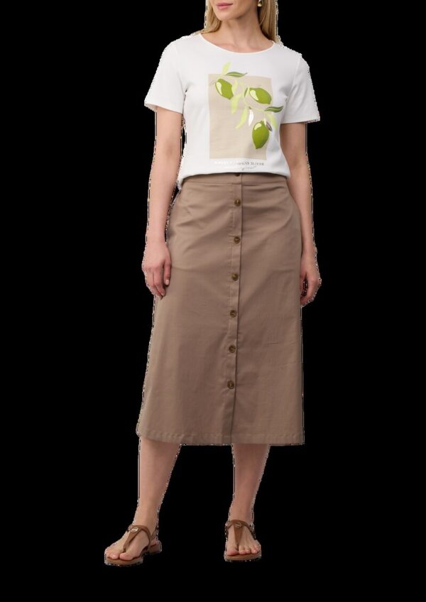 Baumwoll-T-Shirt mit Frontprint