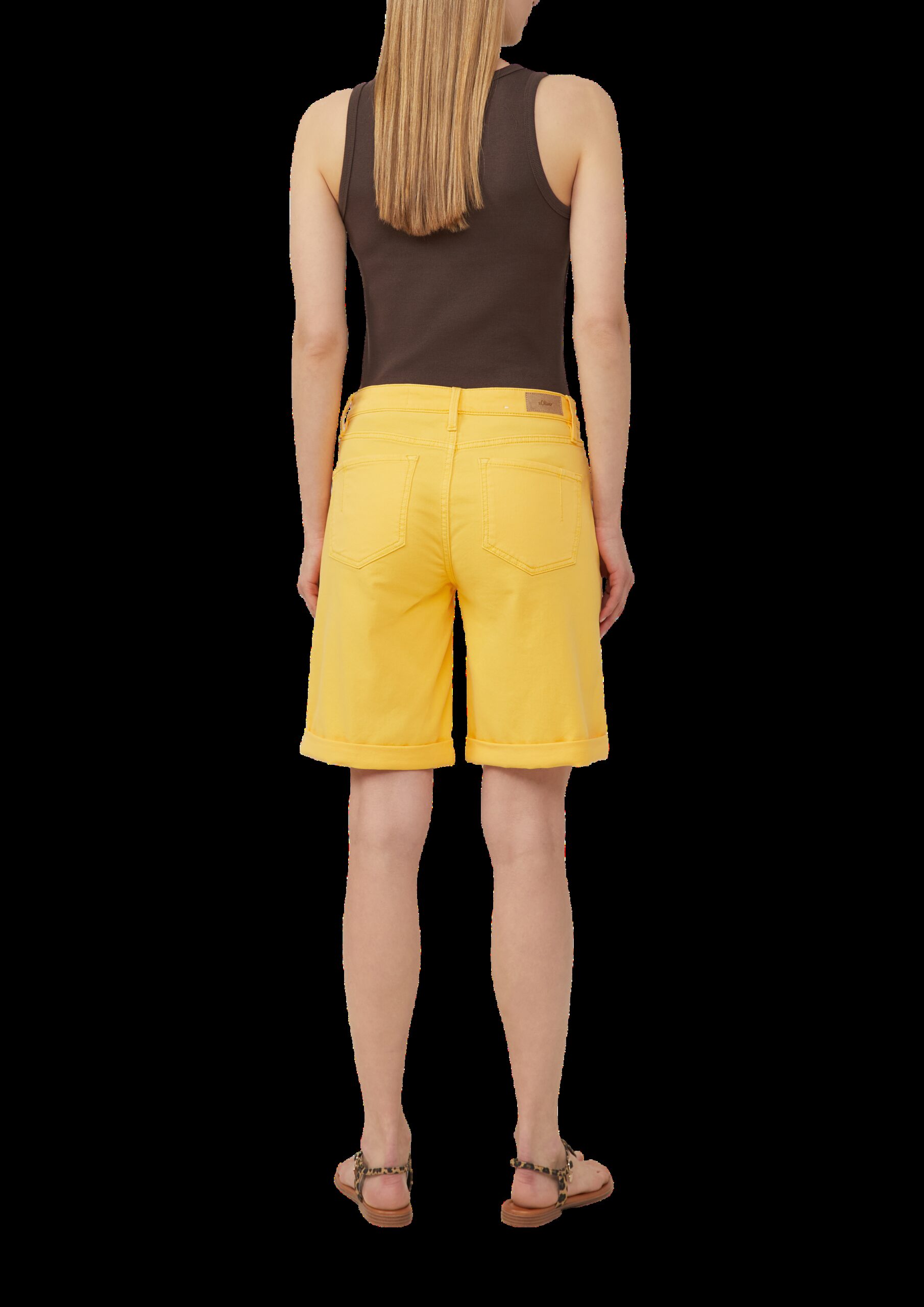 Jeans-Bermuda Karolin / Straight Fit / Mid Rise / Straight Leg