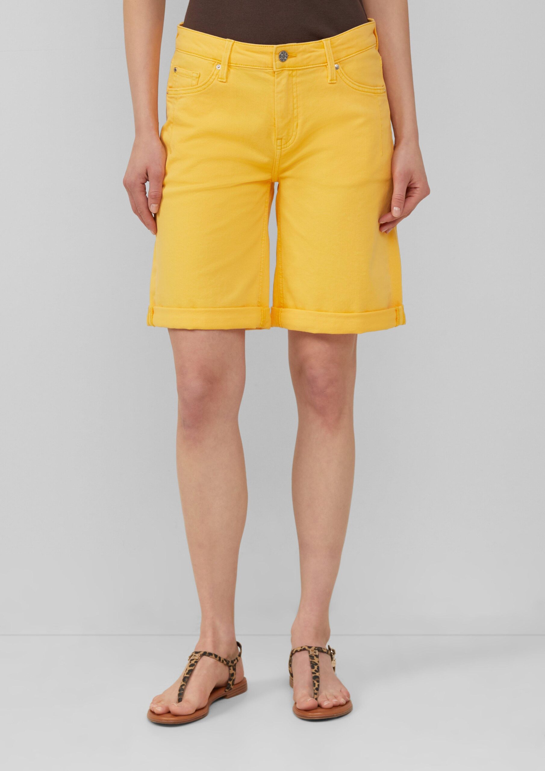 Jeans-Bermuda Karolin / Straight Fit / Mid Rise / Straight Leg