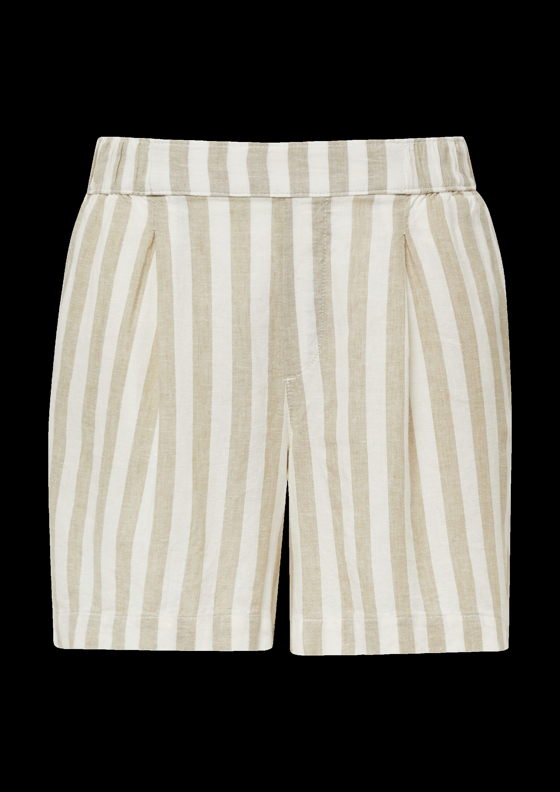 Shorts aus Leinenmix mit Eingrifftaschen