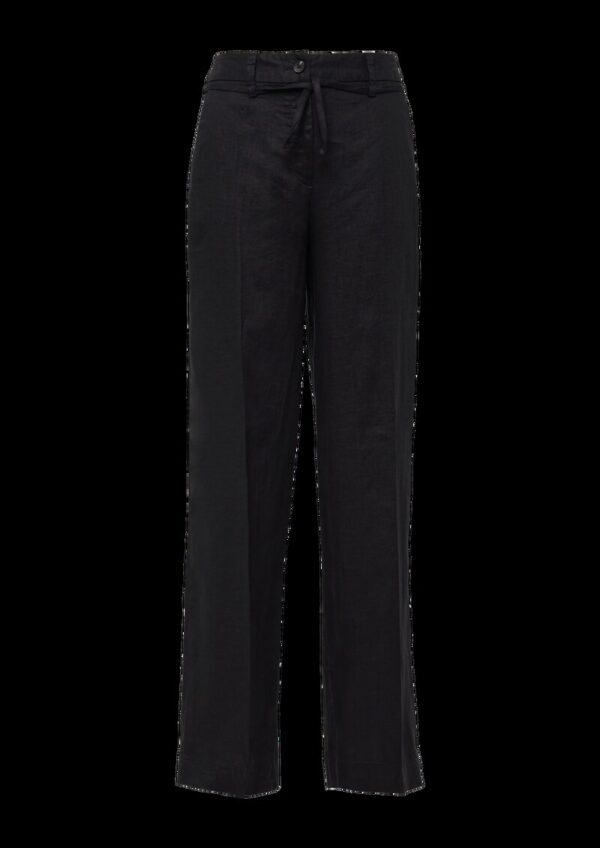 Leichte High-Rise-Hose aus Leinen