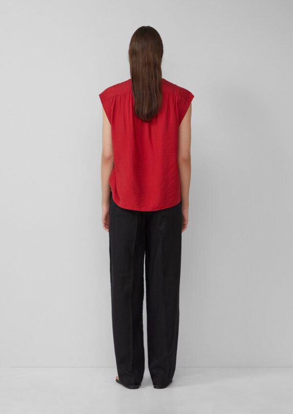 Leichte High-Rise-Hose aus Leinen