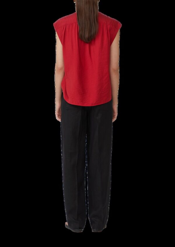 Leichte High-Rise-Hose aus Leinen