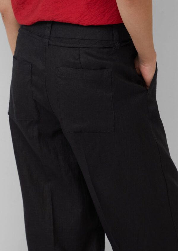 Leichte High-Rise-Hose aus Leinen