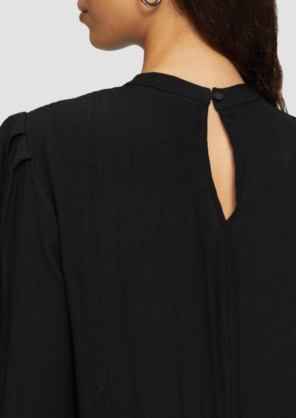 Strukturiertes Midikleid aus Viskosemix