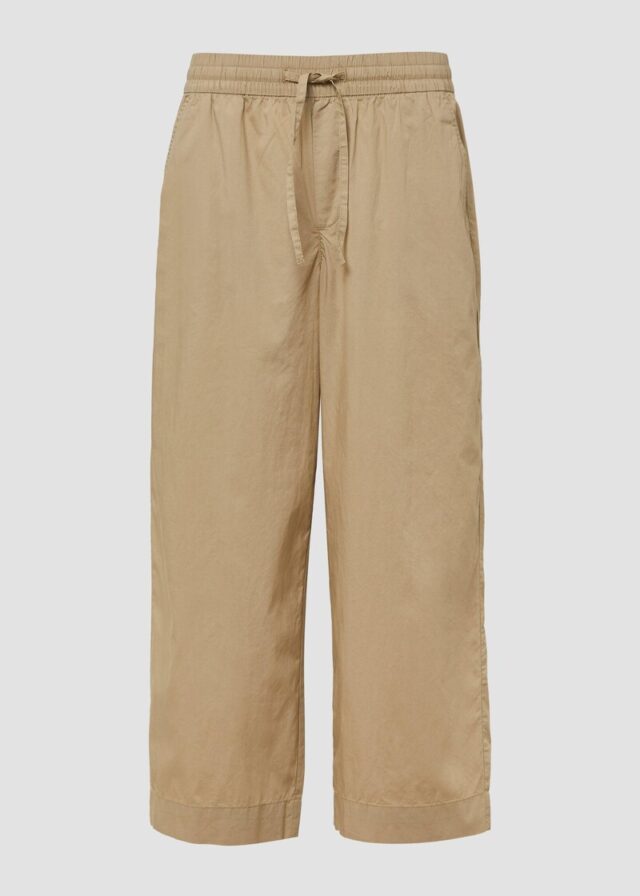 Leichte Culotte aus Baumwollmix im Relaxed Fit