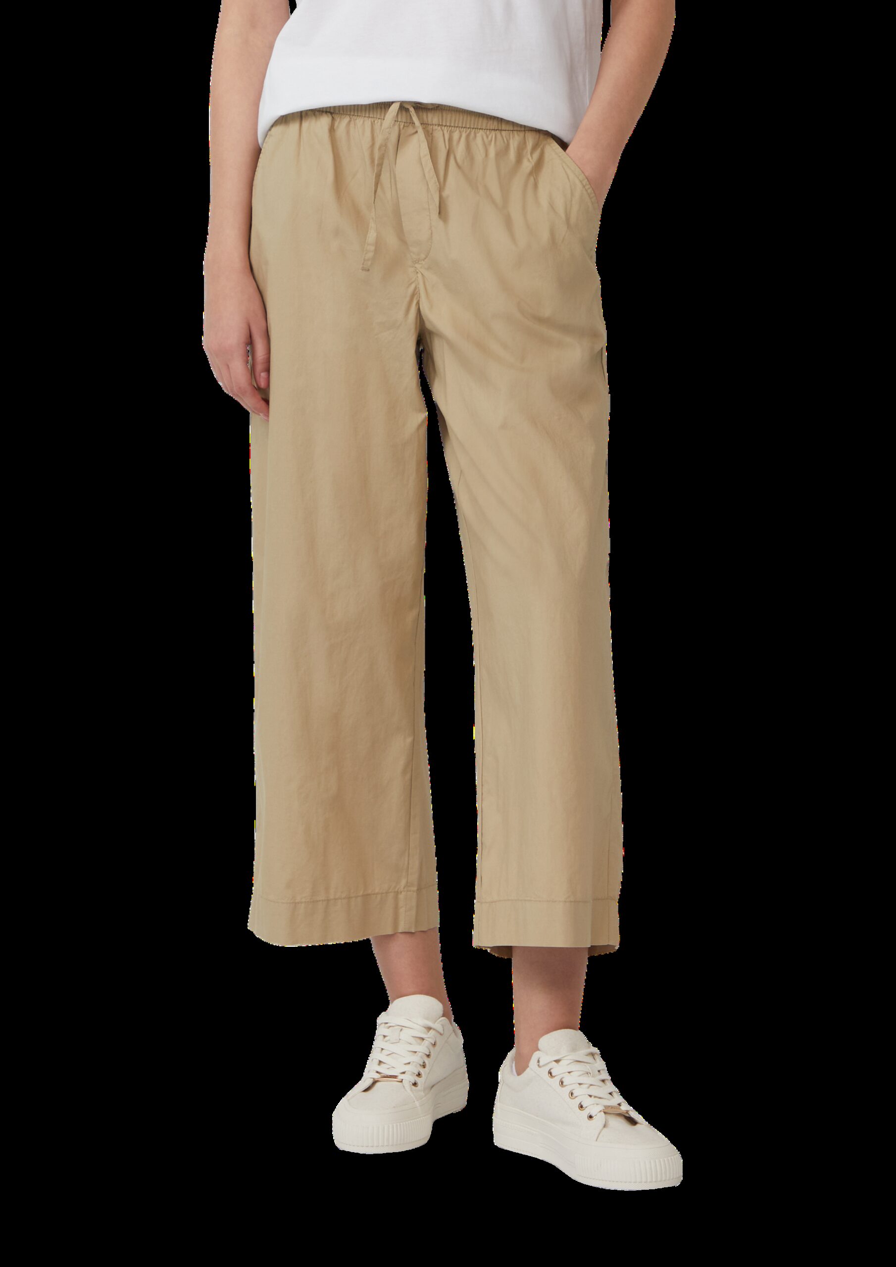 Leichte Culotte aus Baumwollmix im Relaxed Fit