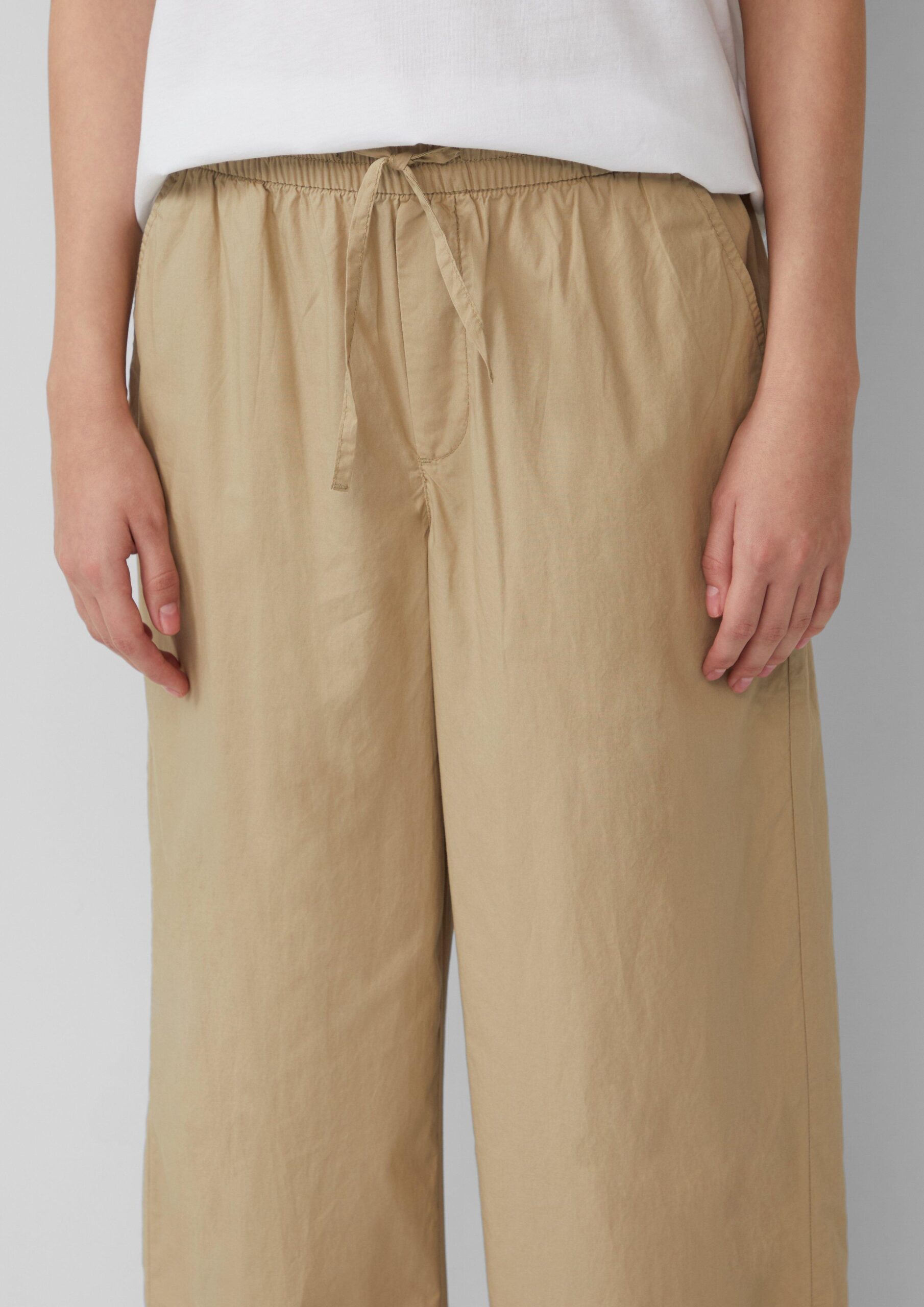 Leichte Culotte aus Baumwollmix im Relaxed Fit