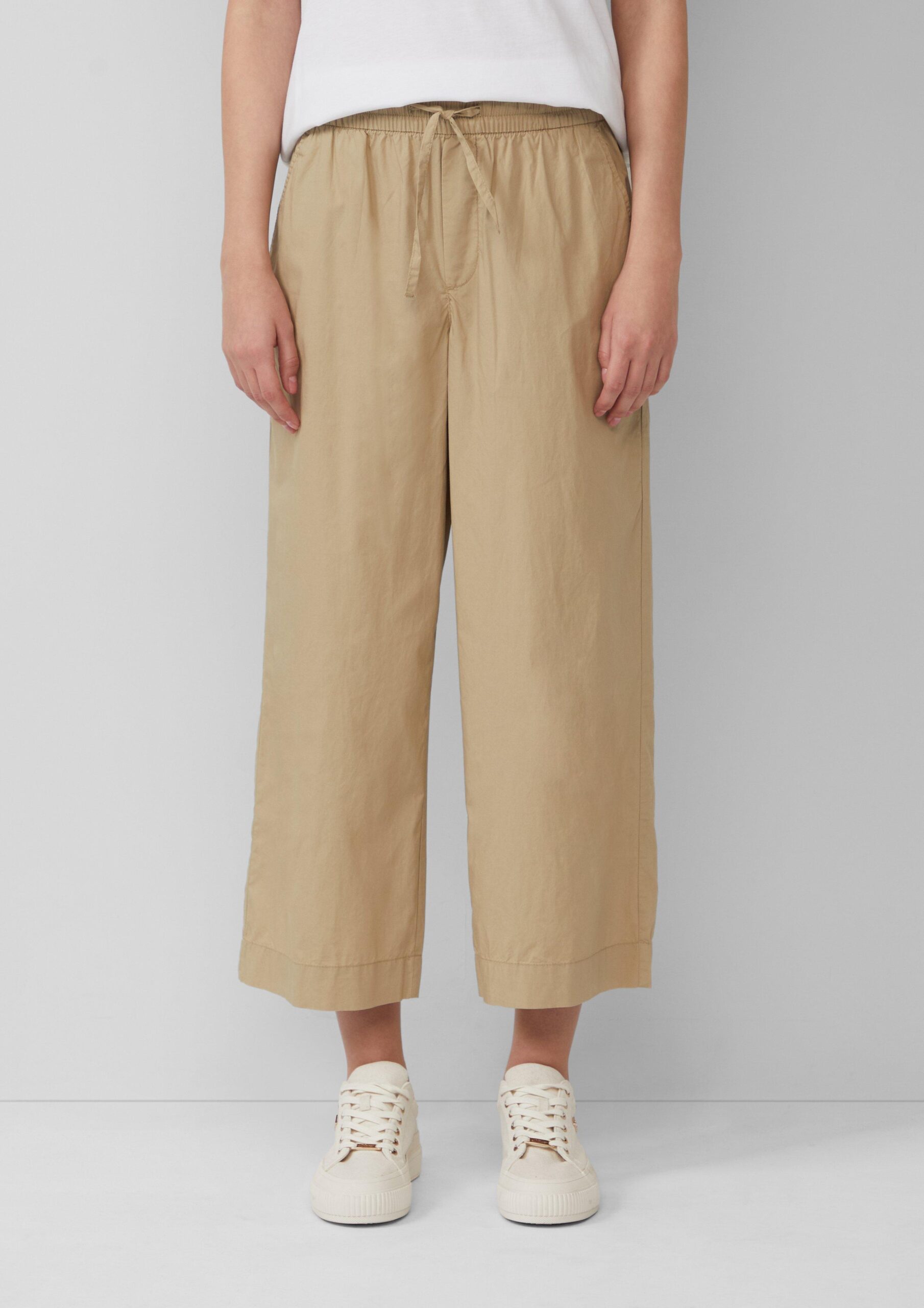 Leichte Culotte aus Baumwollmix im Relaxed Fit