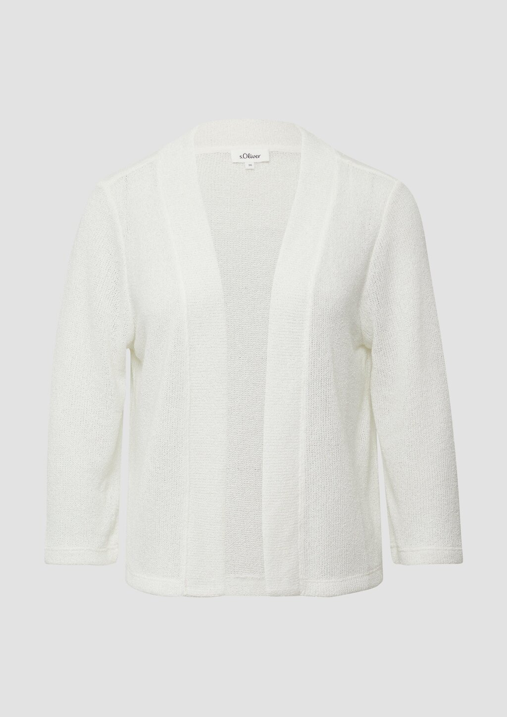 Cardigan aus Bouclégarn mit 3/4-Ärmeln