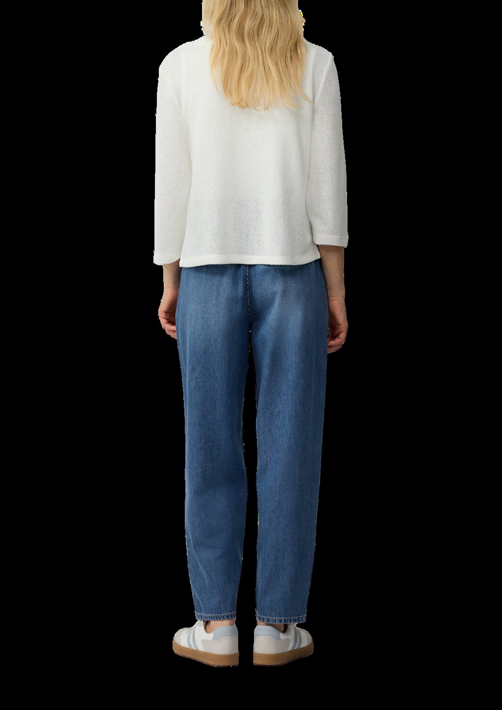 Cardigan aus Bouclégarn mit 3/4-Ärmeln