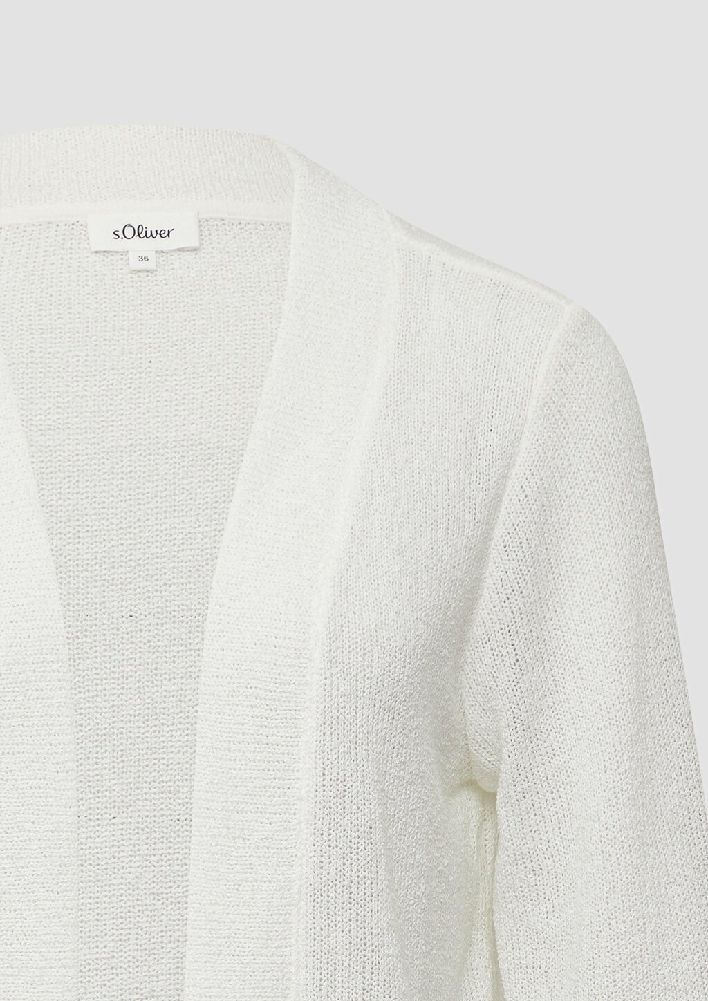 Cardigan aus Bouclégarn mit 3/4-Ärmeln