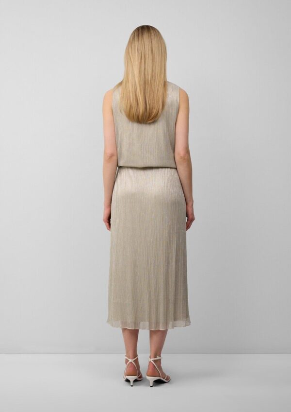 Plisseerock in Midilänge mit Glitzergarn