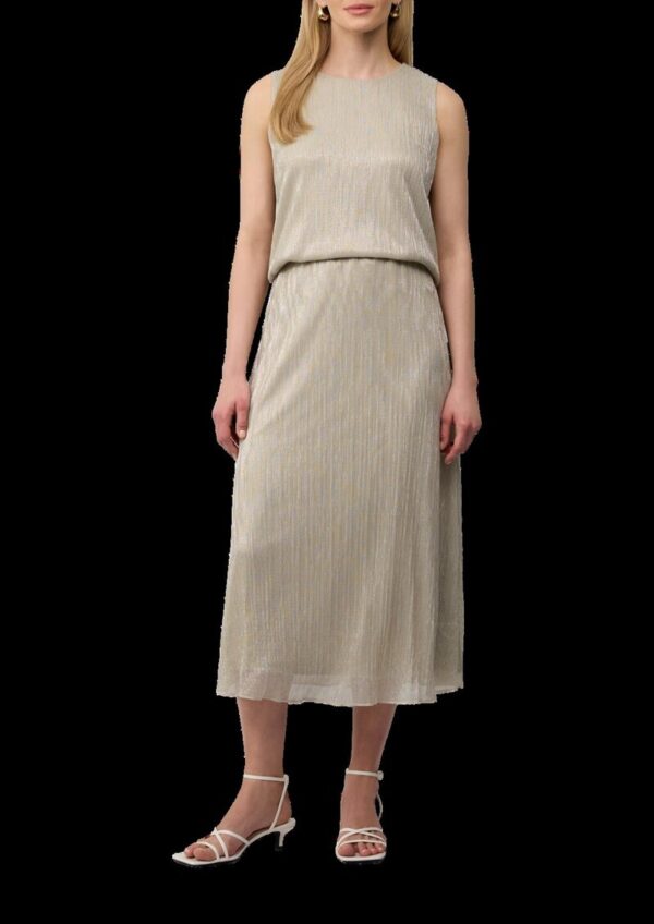 Plisseerock in Midilänge mit Glitzergarn