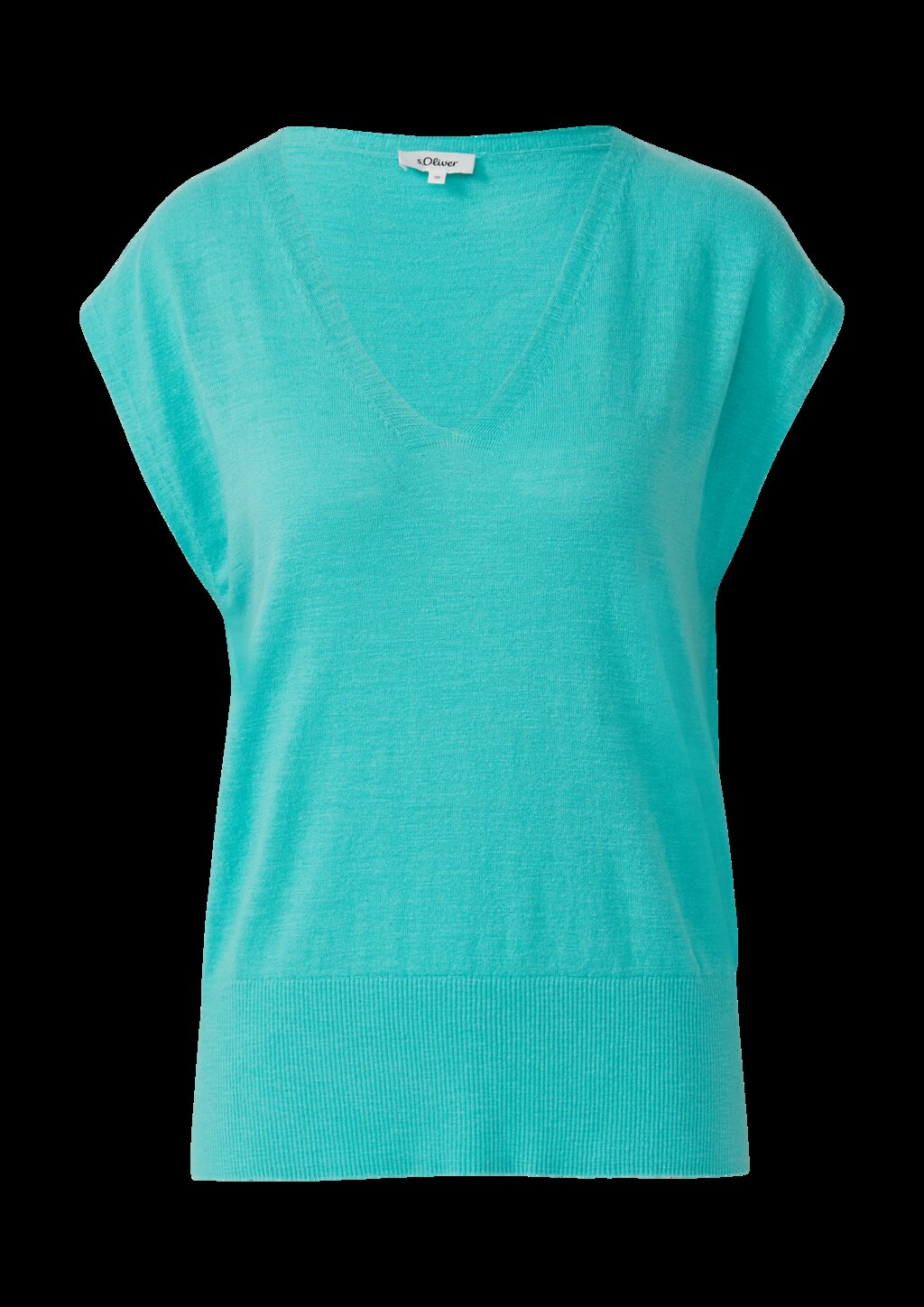 Leichtes Stricktop mit V-Ausschnitt