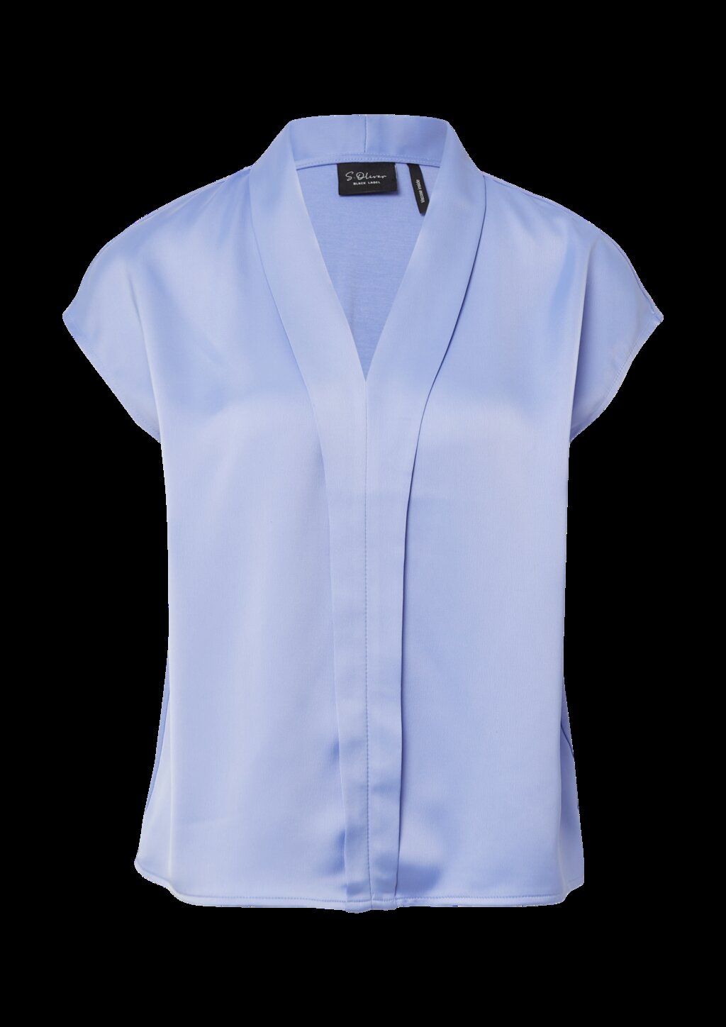 Blusenshirt aus Viskose mit V-Ausschnitt