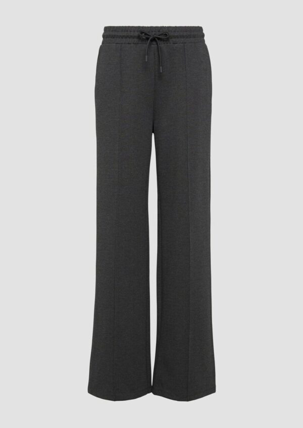 Wide Leg Hose aus Interlock-Jersey