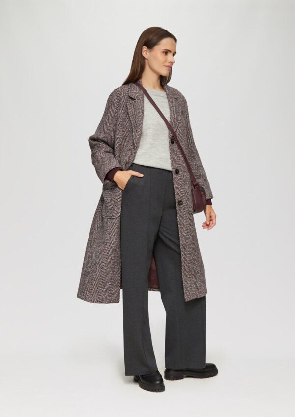 Wide Leg Hose aus Interlock-Jersey