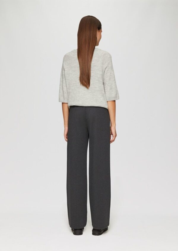 Wide Leg Hose aus Interlock-Jersey