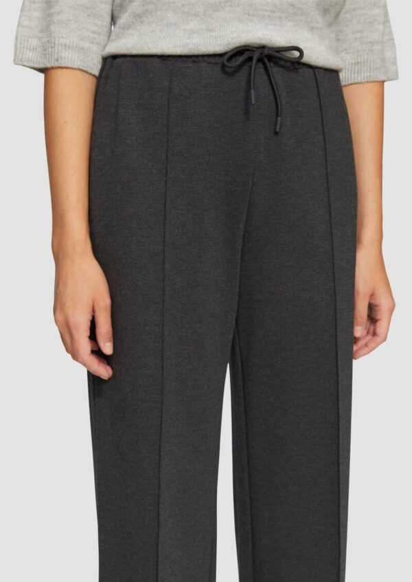 Wide Leg Hose aus Interlock-Jersey