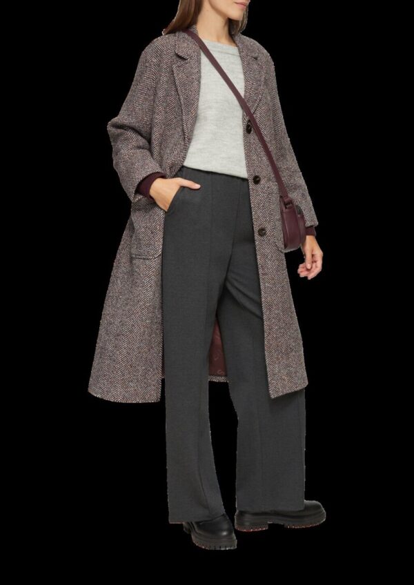 Wide Leg Hose aus Interlock-Jersey