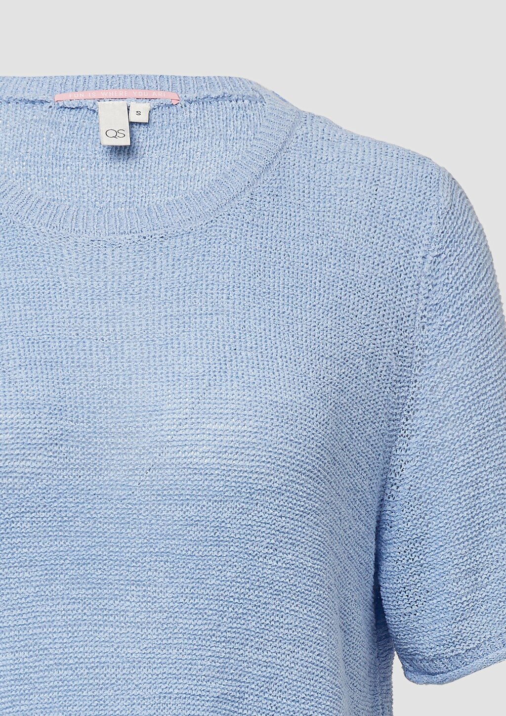 Kurzarmpullover aus Bändchengarn