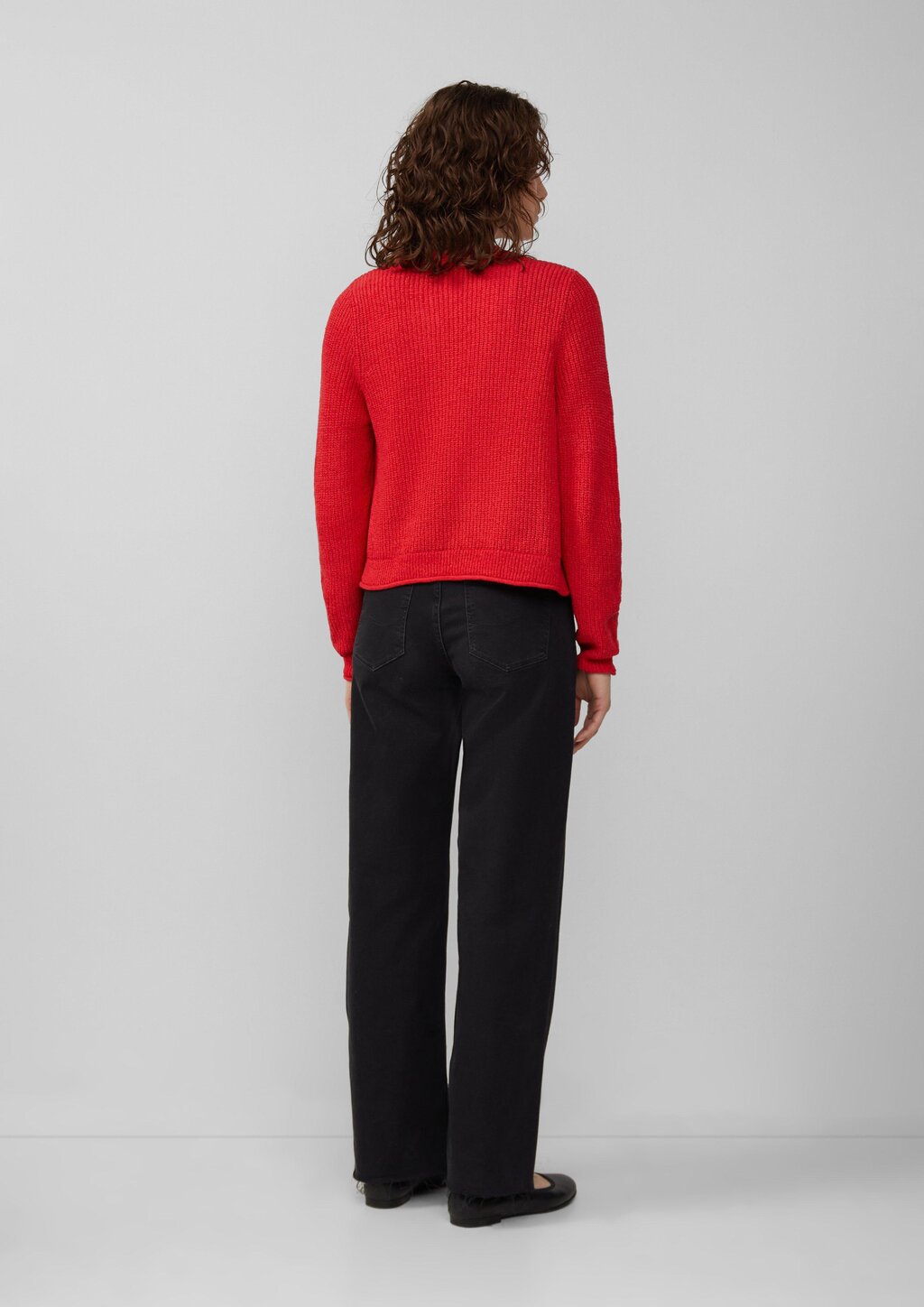 Strickjacke aus Bändchengarn