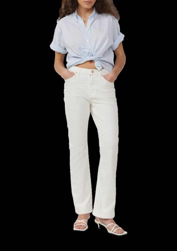 Baumwoll-Bluse mit feinen Streifen | QS x Debi Flügge