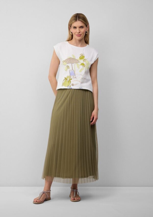 Jersey-T-Shirt mit Artwork und Glitzerdetails