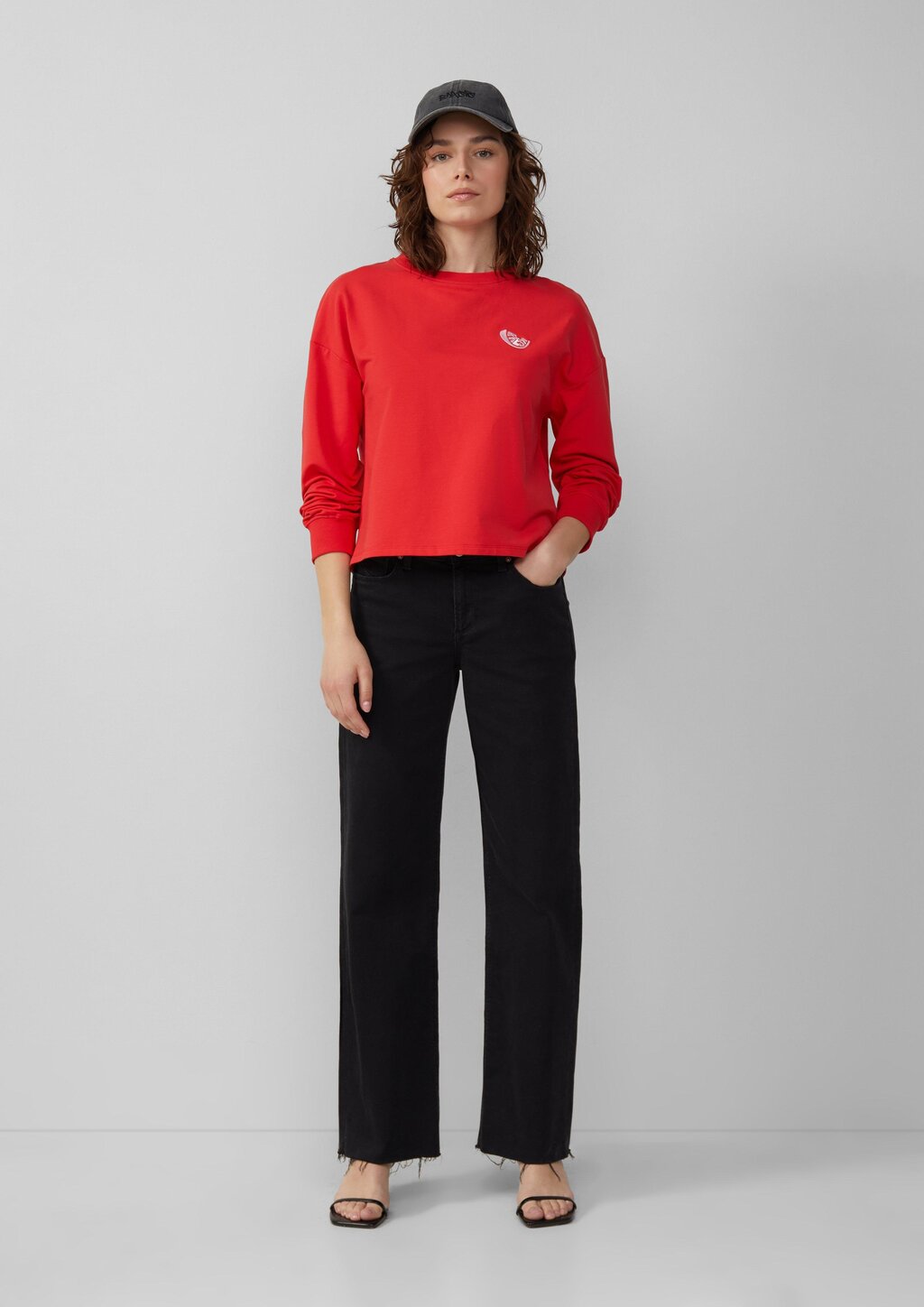 Sweatshirt mit Stickerei