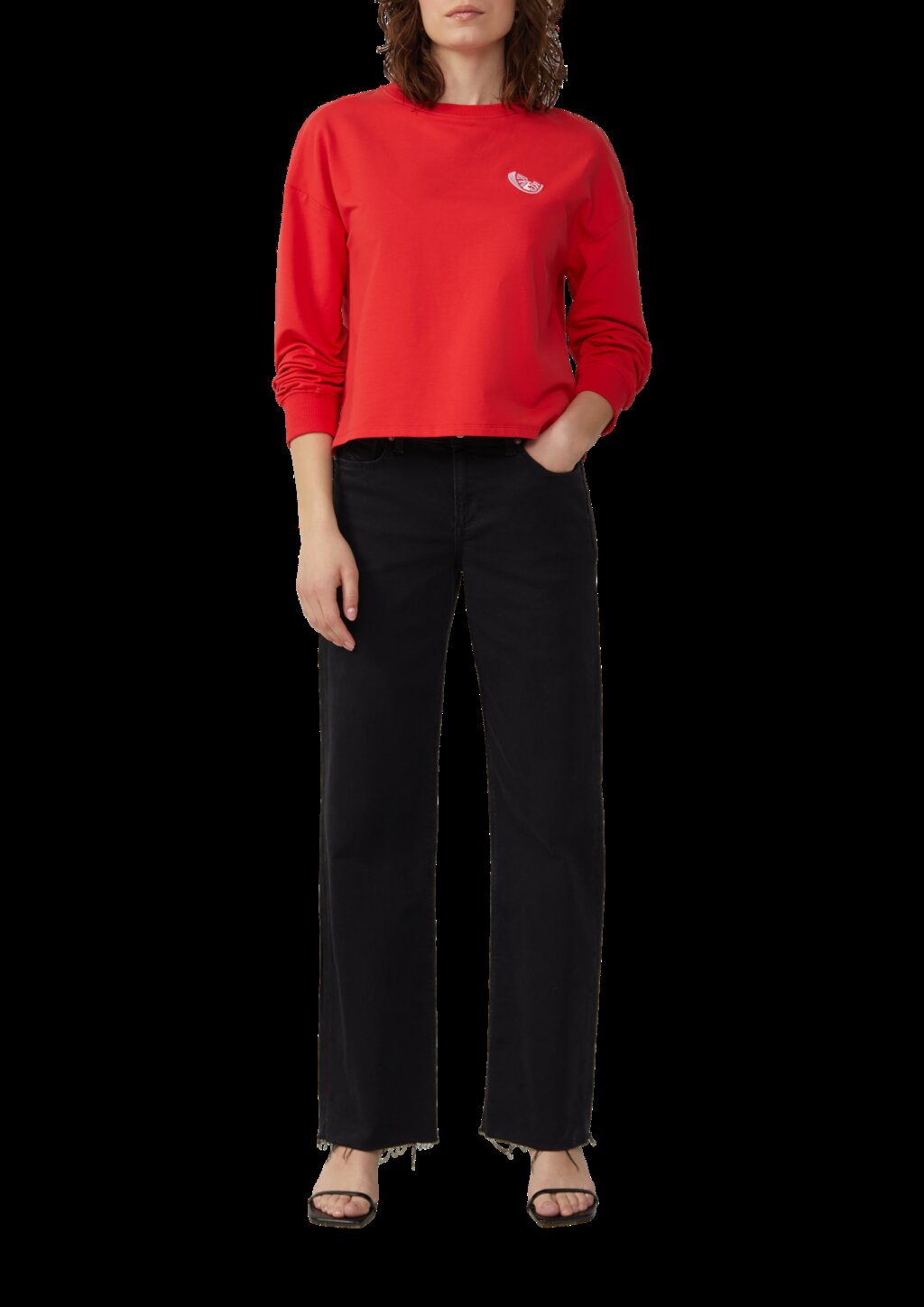 Sweatshirt mit Stickerei