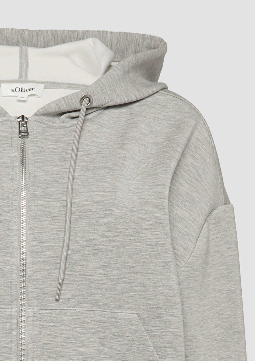 Scuba-Sweatjacke aus Modalmix im Relaxed Fit