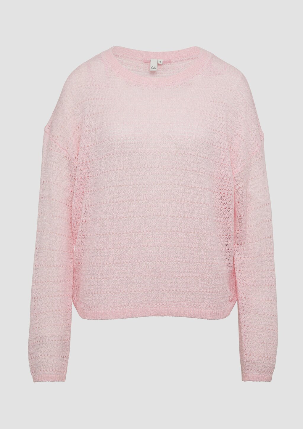 leichter Pullover mit Ajourmuster