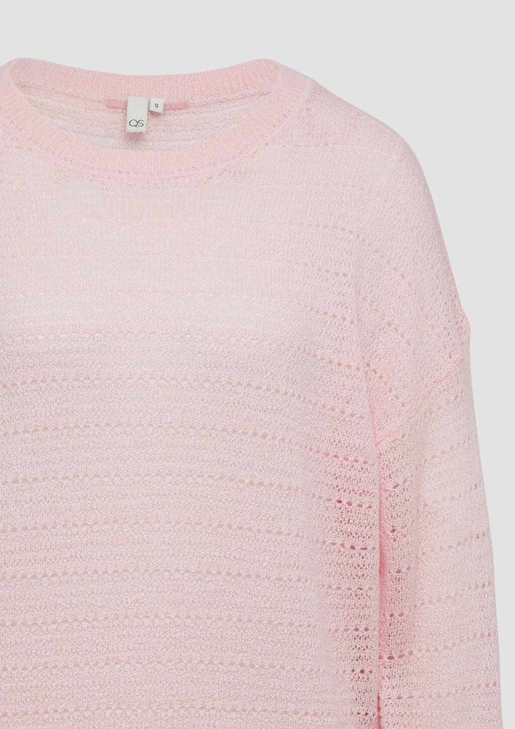 leichter Pullover mit Ajourmuster