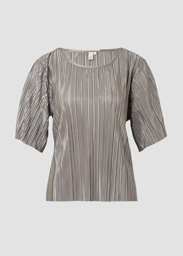 Shirt mit Plisseefalten