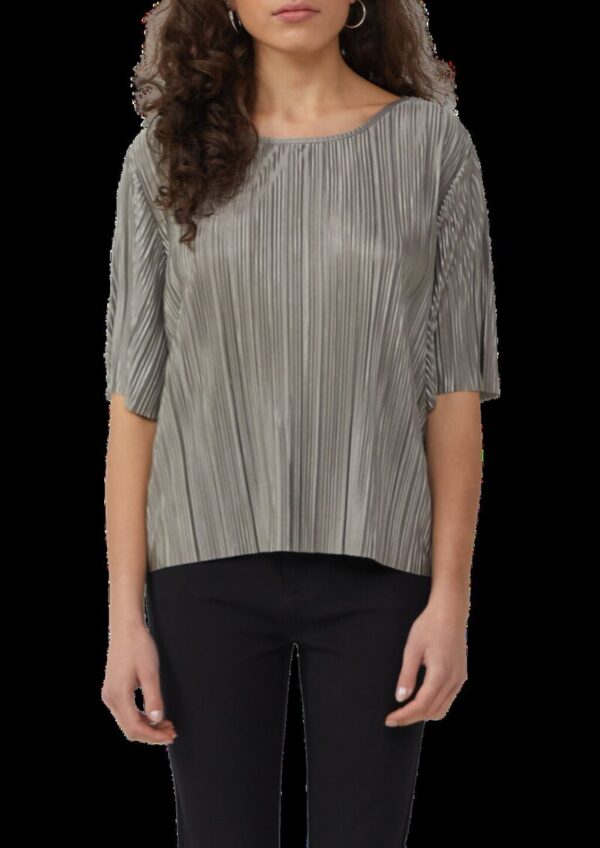 Shirt mit Plisseefalten