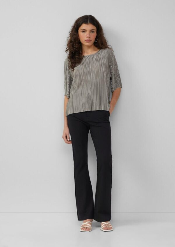 Shirt mit Plisseefalten