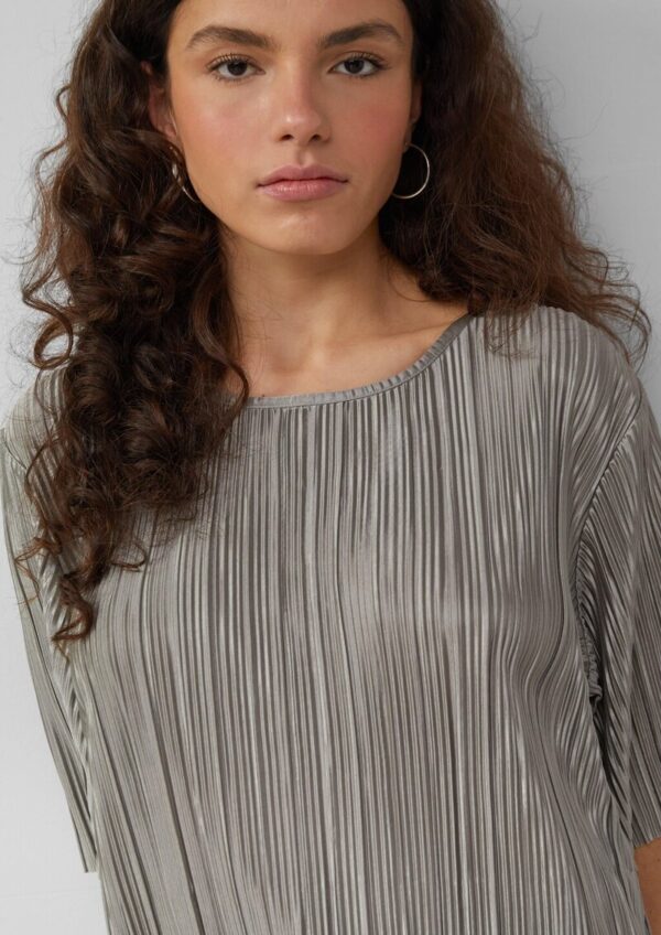 Shirt mit Plisseefalten