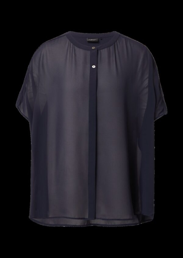 Transparente Poncho-Bluse aus Chiffon