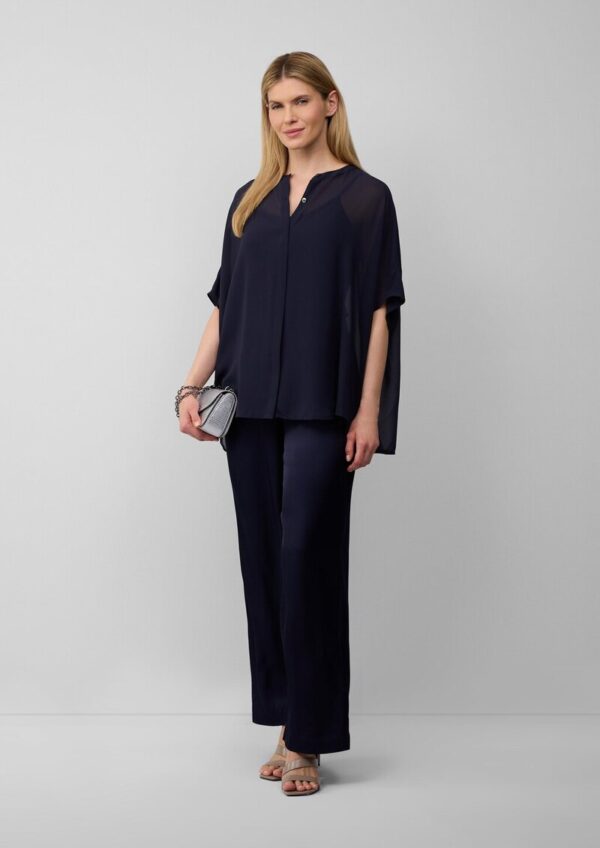 Transparente Poncho-Bluse aus Chiffon