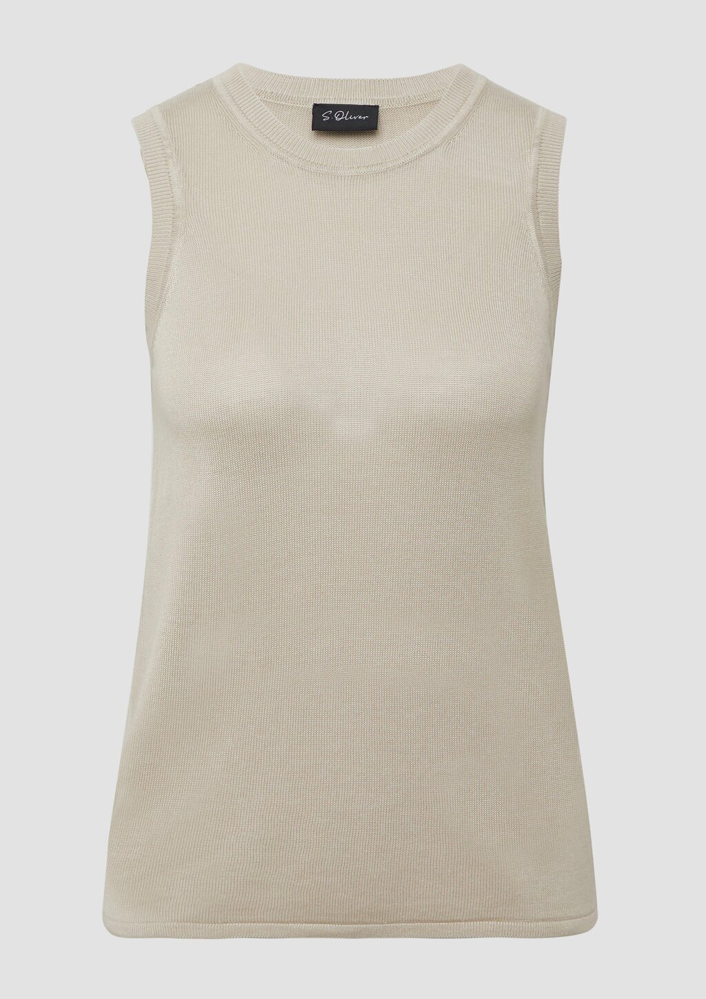 Feinstrick-Top aus Viskose im Slim Fit